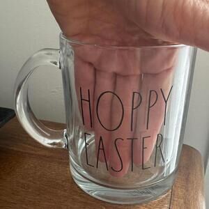 Rae Dunn by Enchanté Hoppy Easter Glass Mug - 4 1/2''